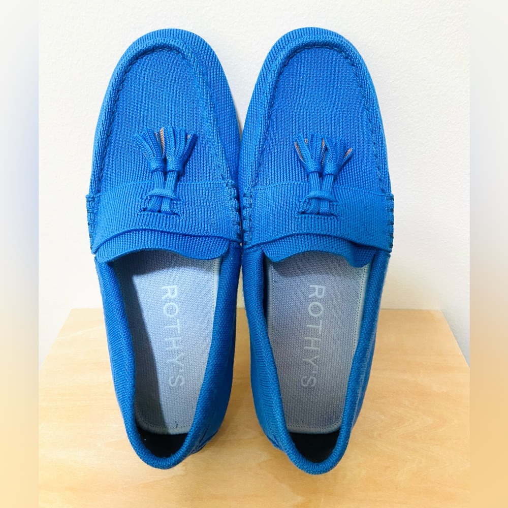 Rothy’s | Merino Tassle Driver in Azul | M size 8 | LIGHTLY USED